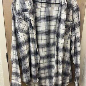 Plaid Button-Up Shirt